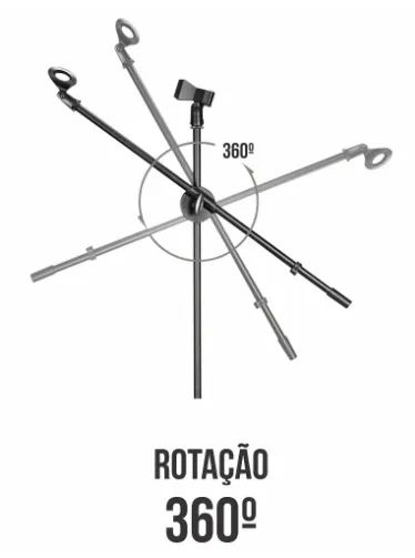 PEDESTAL DE MICROFONE SMART SM-030 - Foto 3