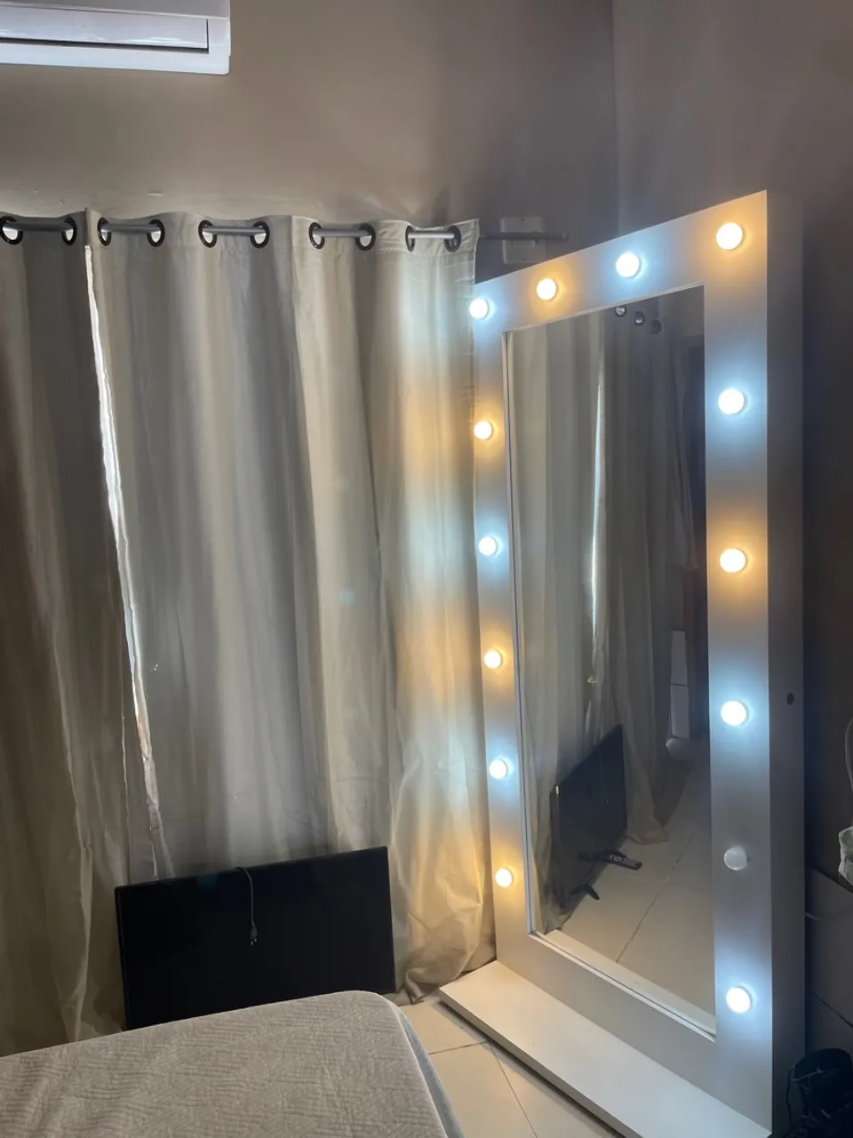 Espelho camarim com iluminação LED
