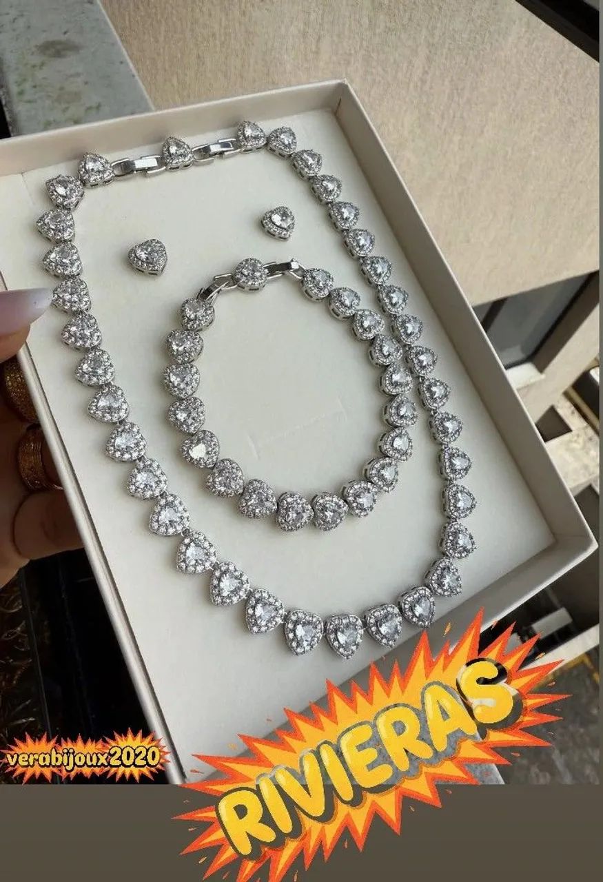 COLAR RIVIERAS EM DIAMANTES SWAROVSKI  - Foto 4