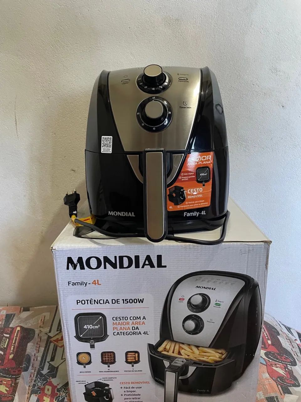 Air Fryer Mondial Family 4L - 1500W - Novo - Foto 3