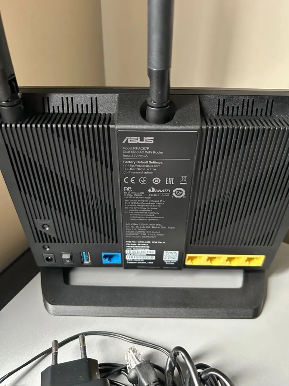 Roteador asus rt-ac67p ac 1900 dual band - Foto 2