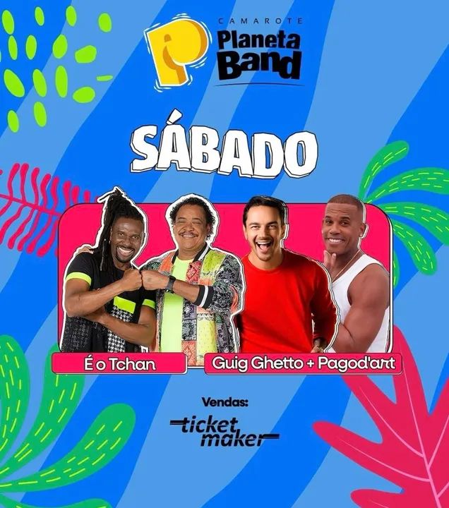 2 Camisas Planeta Band - Sábado ALL Inclusive 