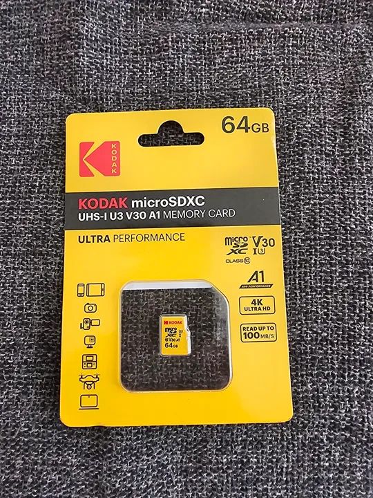 Cartão de Memória Kodak microSDXC 64GB UHS-I U3 V30 A1