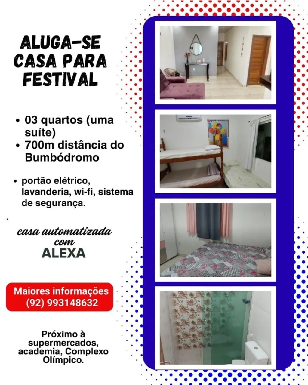 Alugo casa para Festival