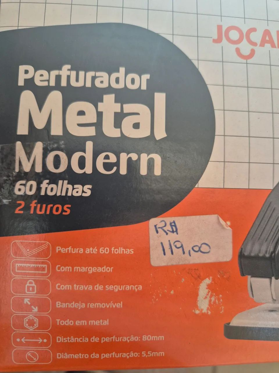 Perfurador de papel 60fls - Foto 4