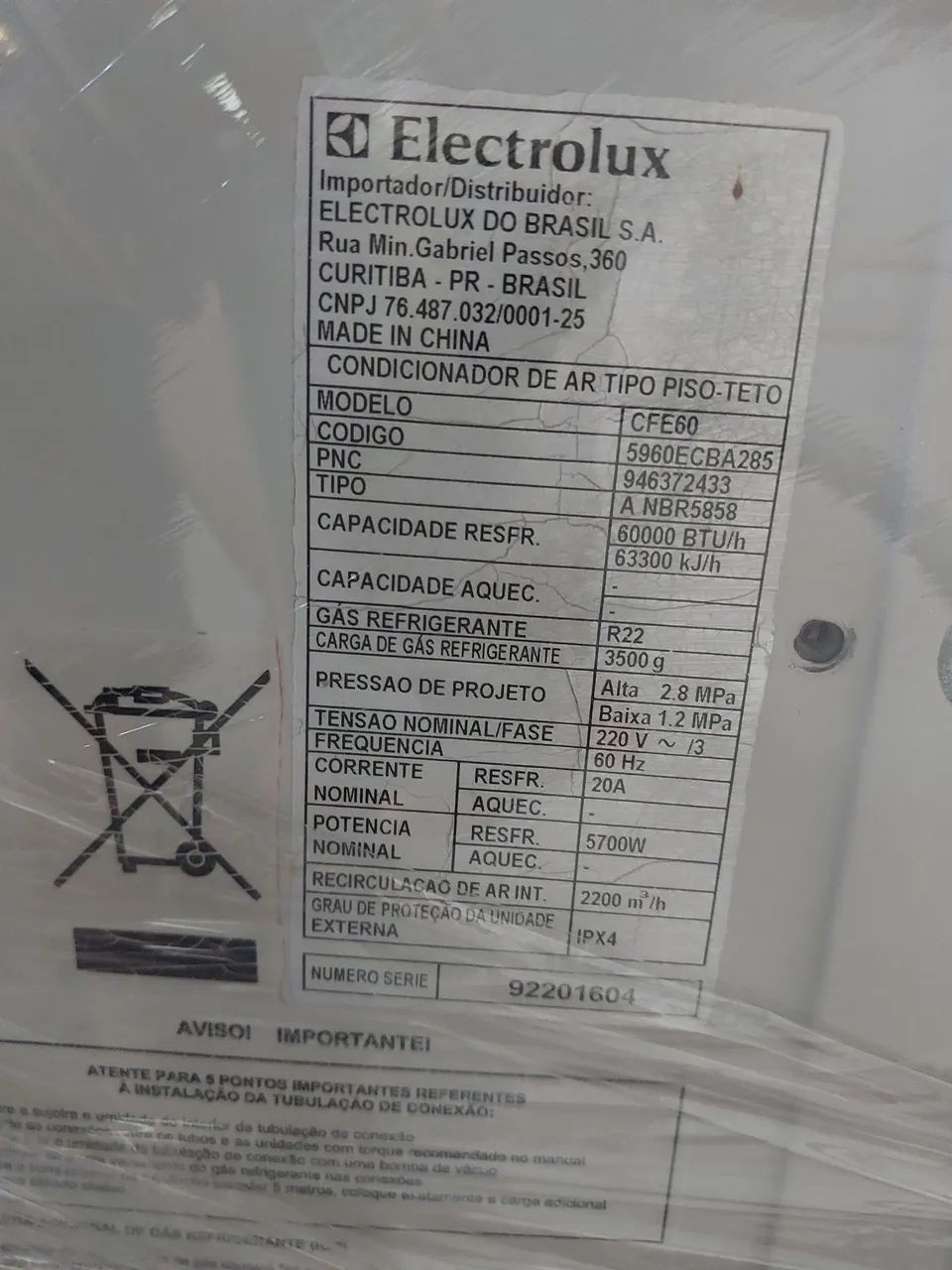 Ar condicionado electrolux 60.mil btus - Foto 3