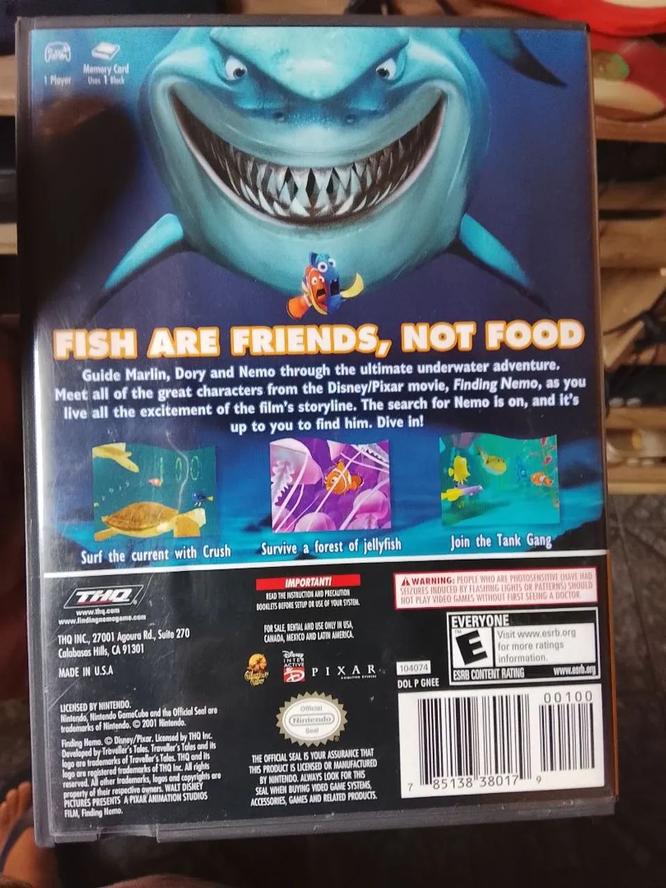 Jogo game cube procurando nemo - Foto 3
