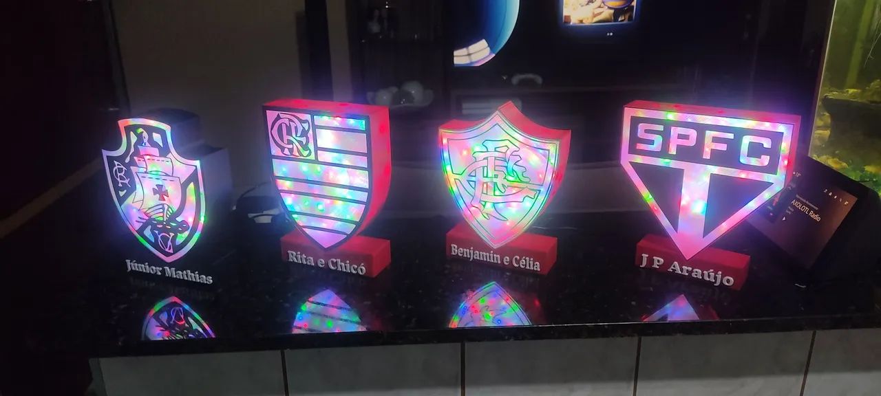 luminária de times