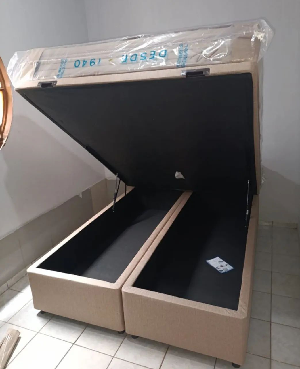 Cama Box com Baú probel molas ensacadas  - Conforto e Organização