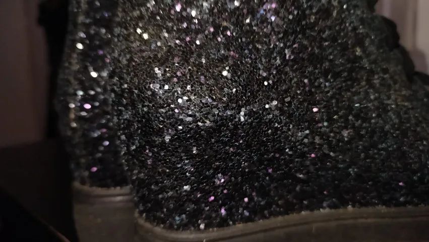 Coturno com mini salto em glitter  - Foto 2