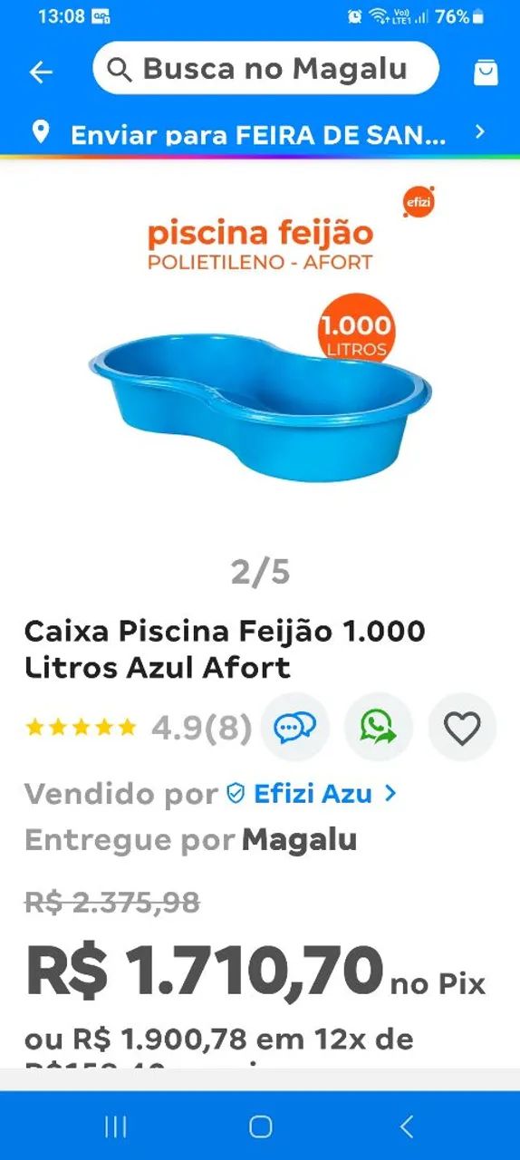 Piscina feijão 1000 ltos - Foto 6