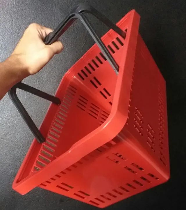 Cesta Plastica Cestinha Supermercado Mercadinho Farmacia - Foto 3