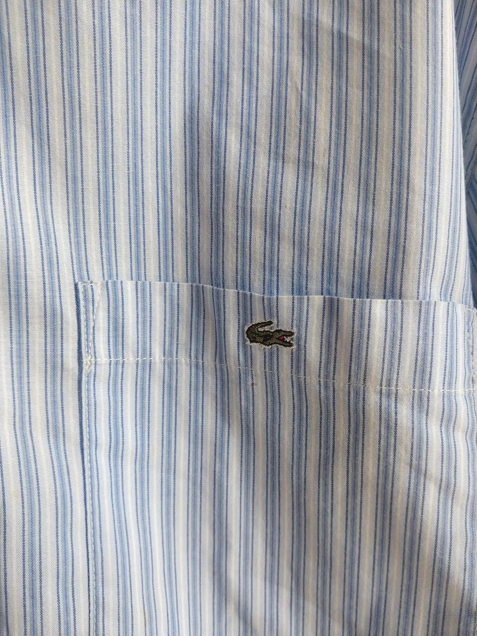 Camisa Lacoste Listrada Azul - Foto 2