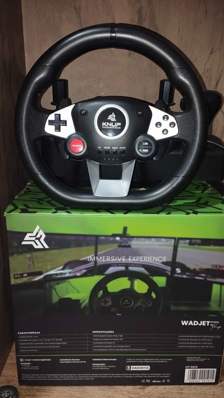 Volante gamer knup