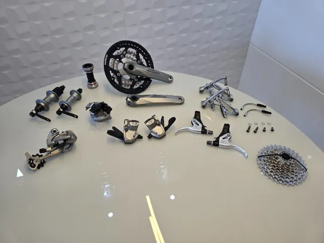 Kit Shimano Deore XT 3x9, linha: M750 (Raro Estado) Completo
