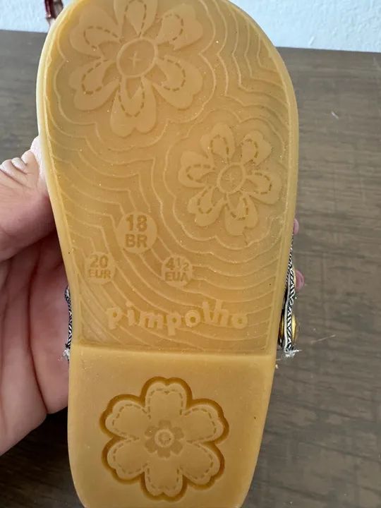 Sapatilhas para Bebê Menina - Tamanho 18 - Foto 3