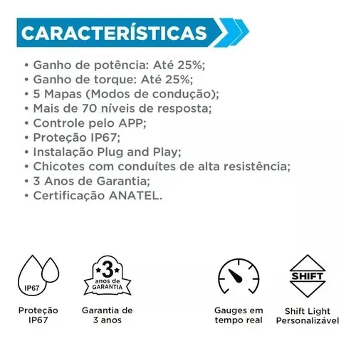 Chip de Potência Faaftech 04 - 1.0 e 1.4 TSI