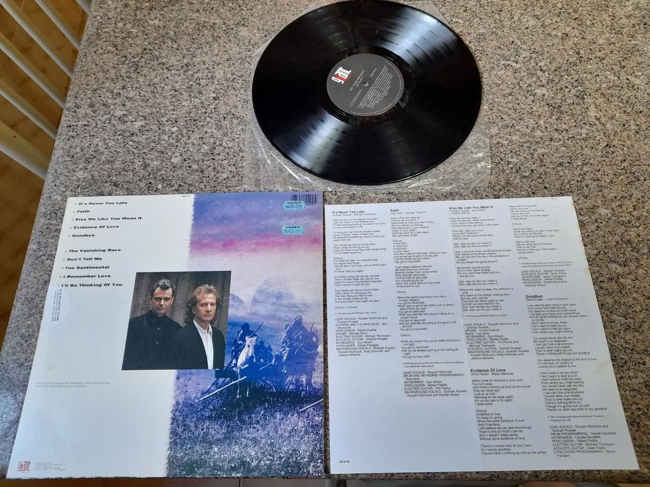 Disco Vinil - Air Suplly - The Vanishing Race - 1993 - Foto 2