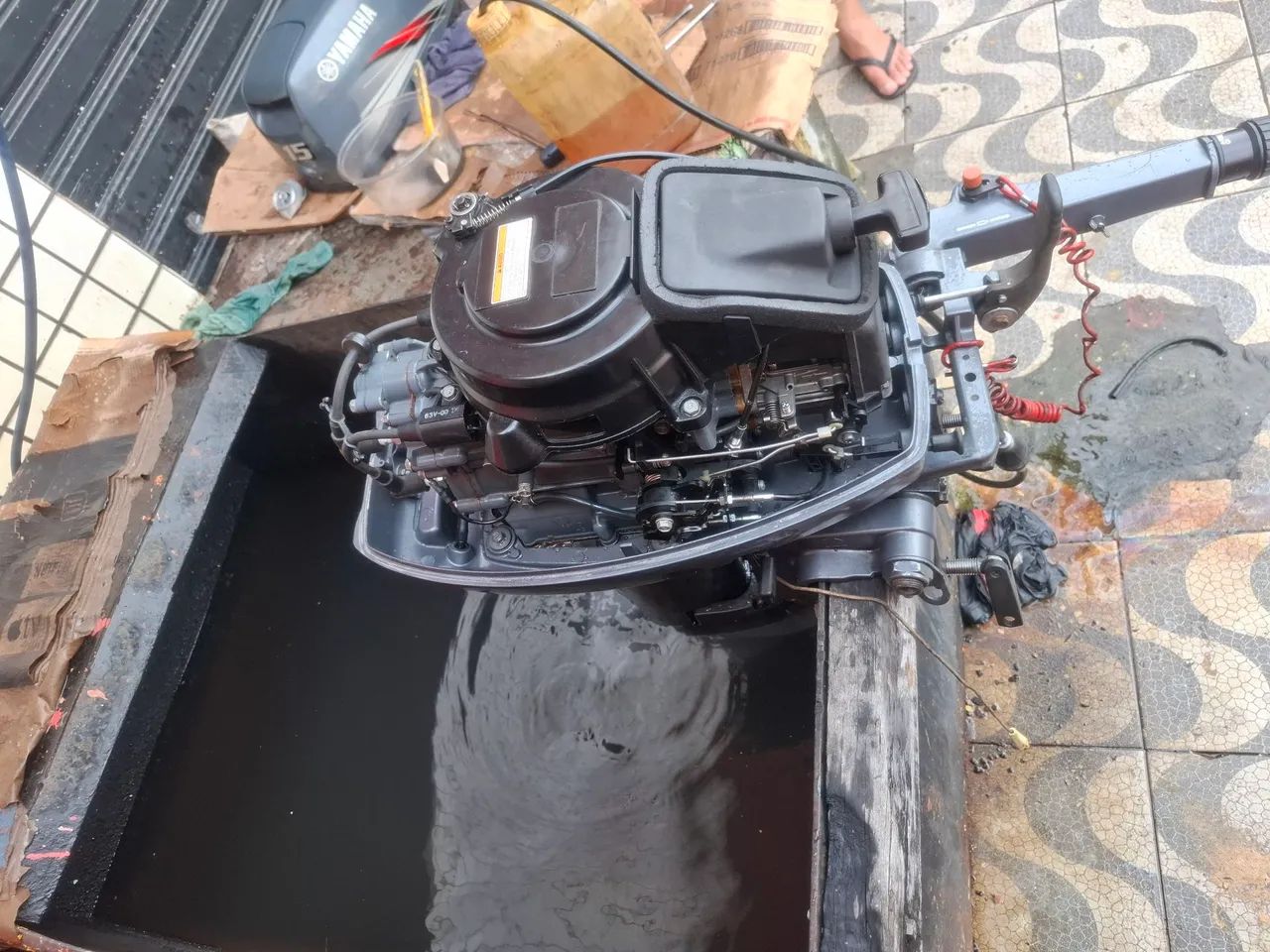 Motor de popa 15hp yamaha - Foto 5