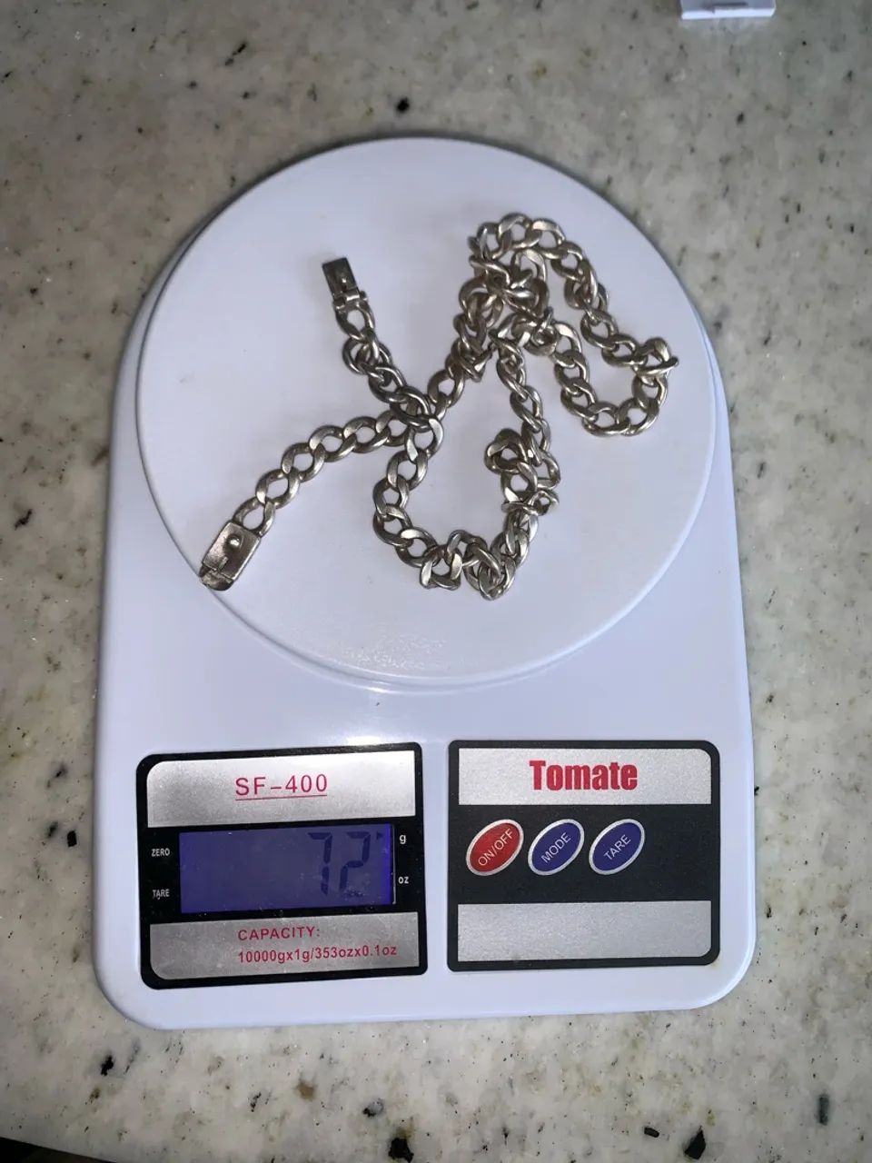 Corrente masculina prata 950