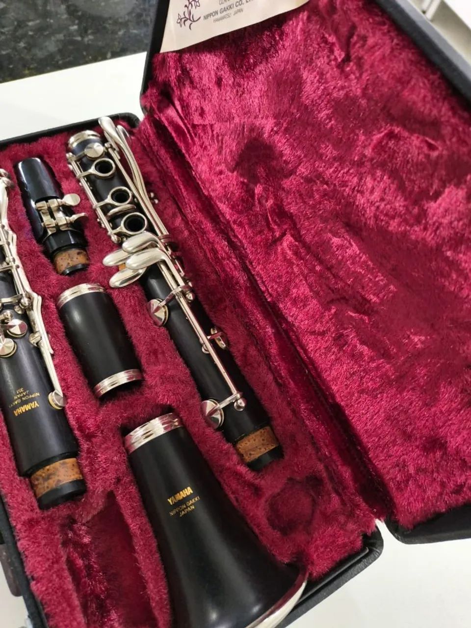 Clarinete yamaha ycl 351 madeira japan - Instrumentos musicais