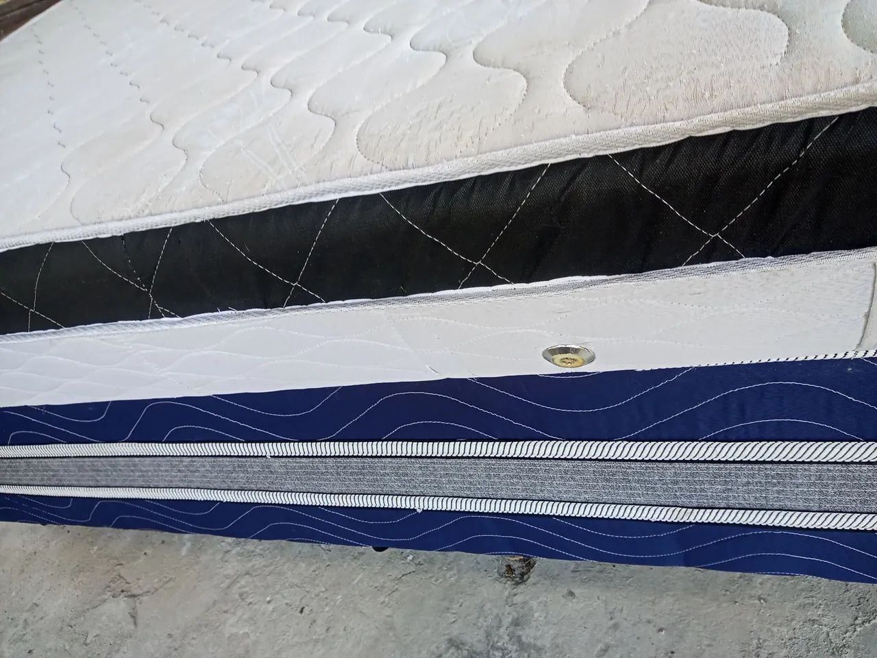 Cama box de casal: base + colchão de molas ensacadas - Foto 2
