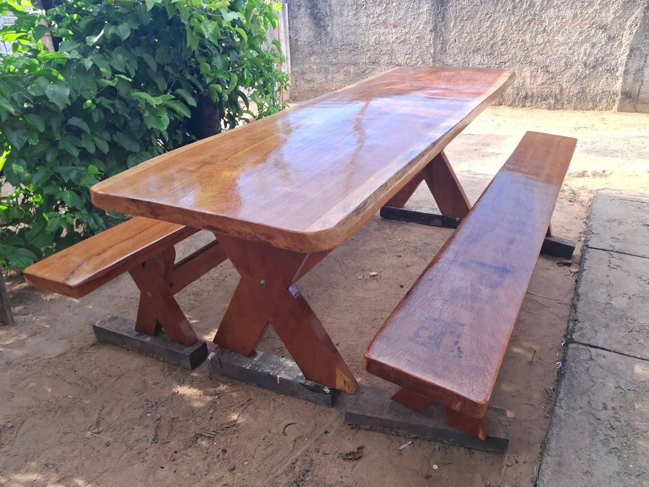 Mesa rustica medindo 2.50x80 - Foto 5