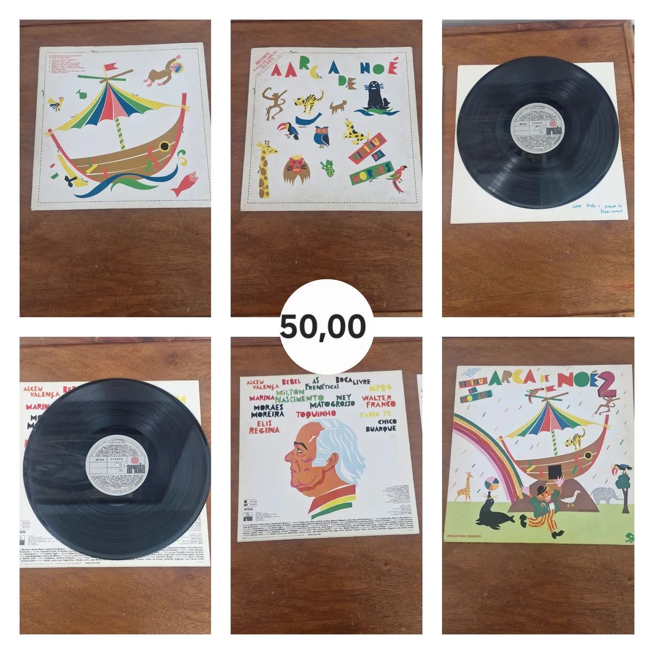 Vendo 2 vinis A Arca de Noé 2 de Vinícius de Moraes - Foto 2