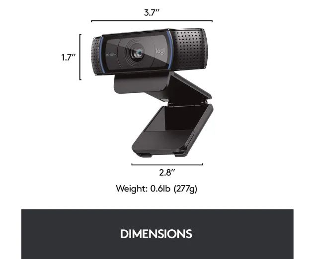 Webcam Logitech C920 Full HD 1080p Preta - Foto 4