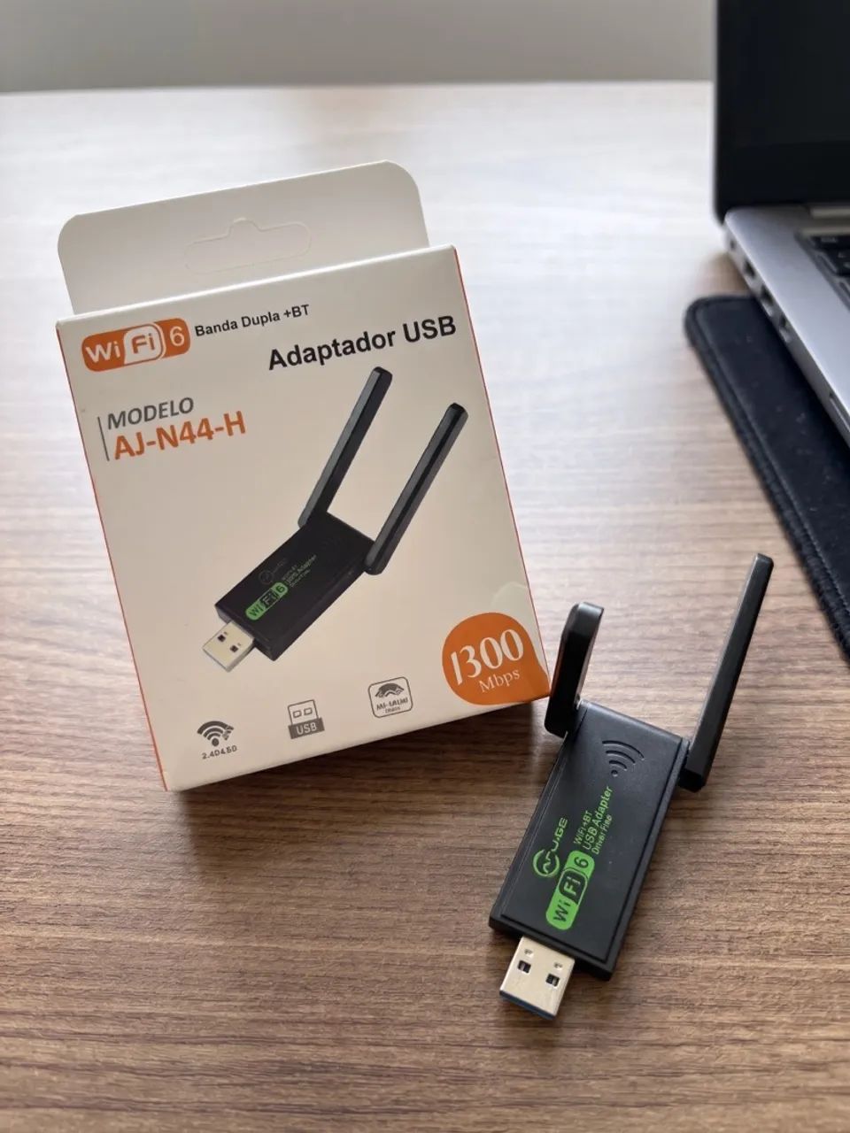 Adaptador Wi-Fi + Bluetooth dual band SUPER RÁPIDO 
