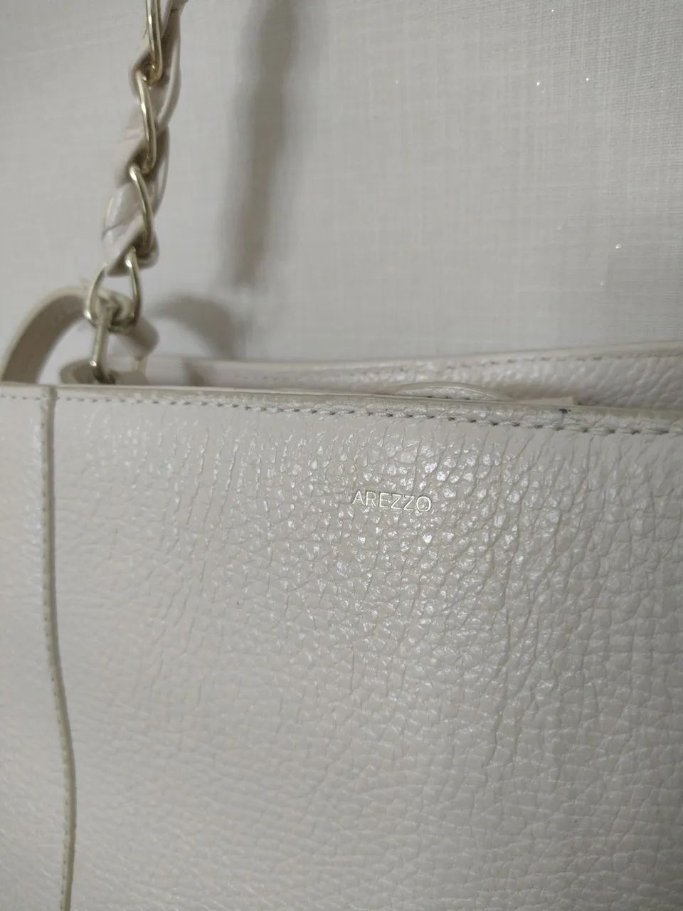 Bolsa em Couro Off  Arezzo original pouco uso  - Foto 5