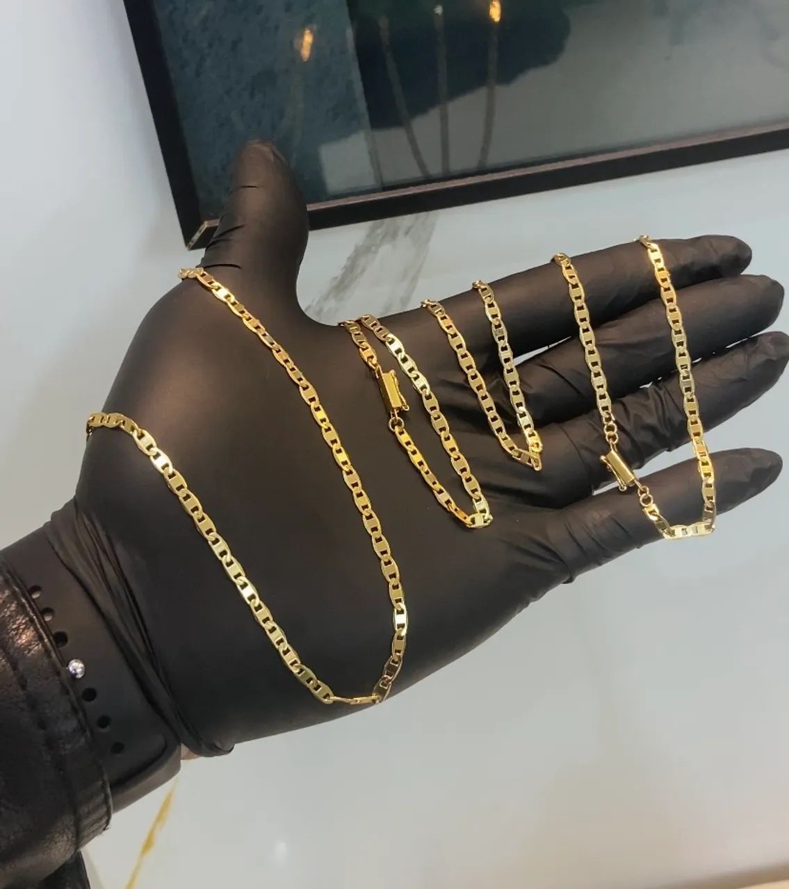 Cordão Banhado 10 Camadas Ouro 