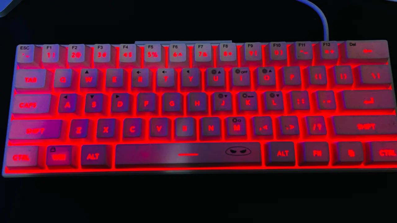 Teclado branco 60% + removedor de teclas  - Foto 3