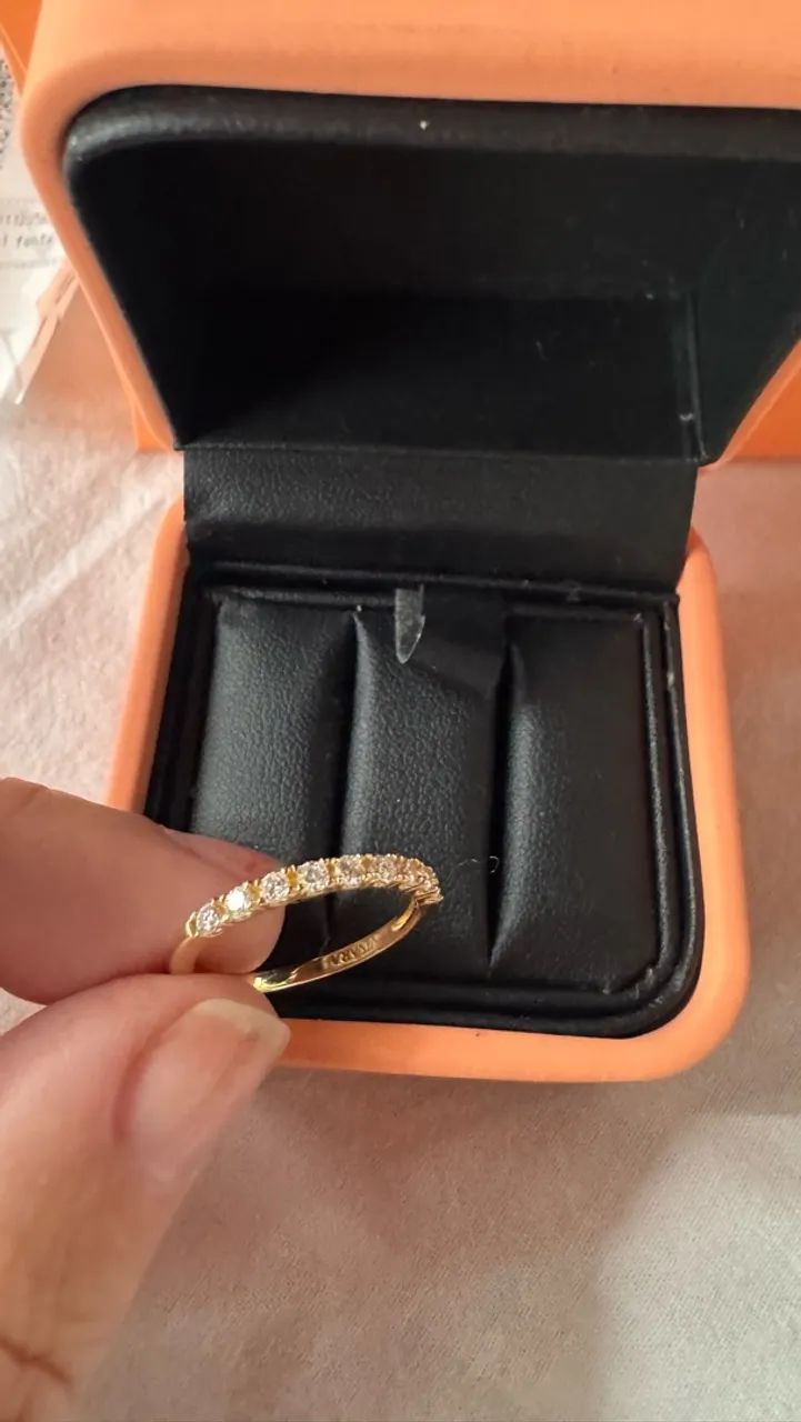 Vendo anel de ouro com diamantes - Foto 3