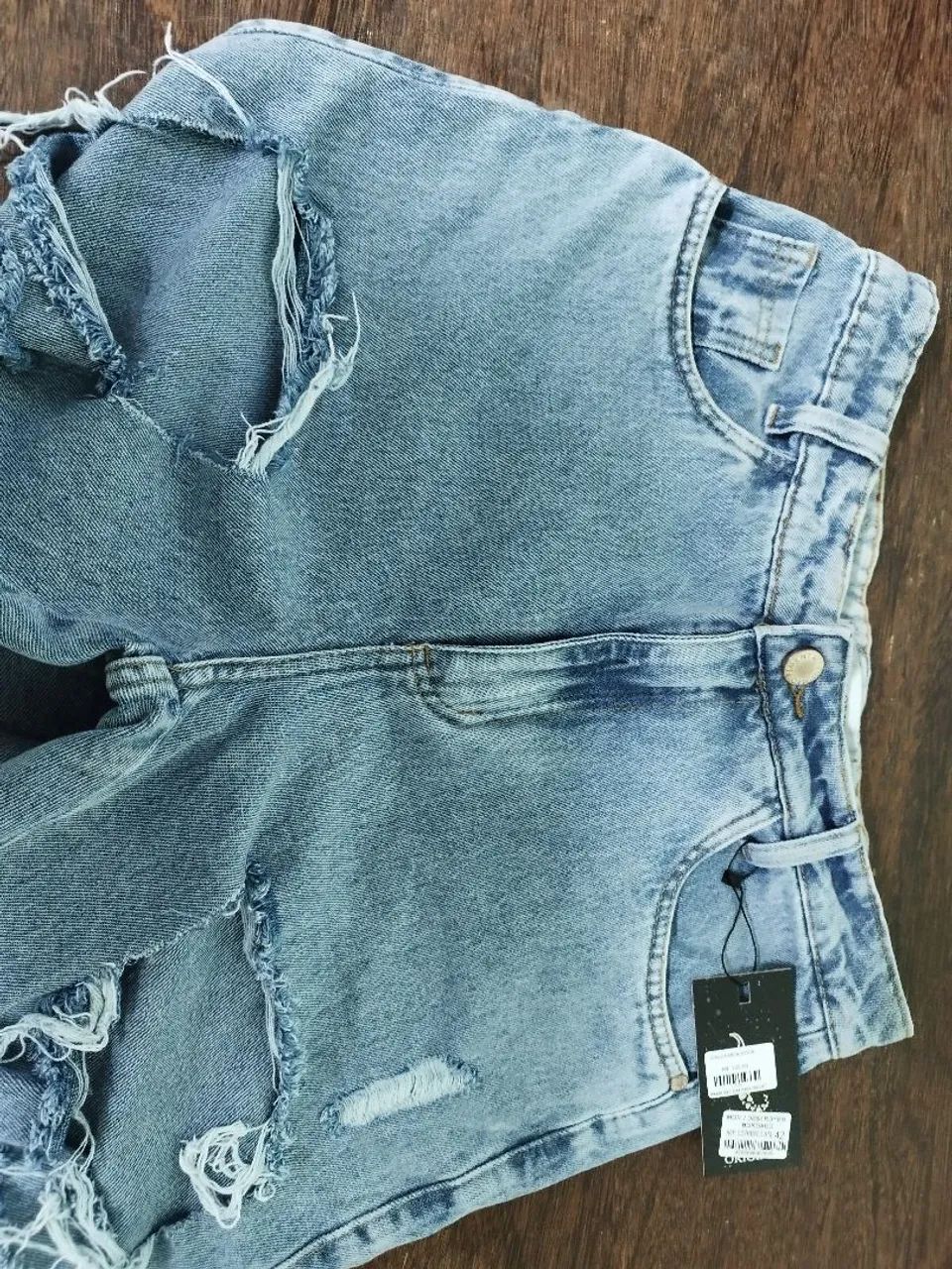 Calça Jeans destroid feminina  - Foto 5