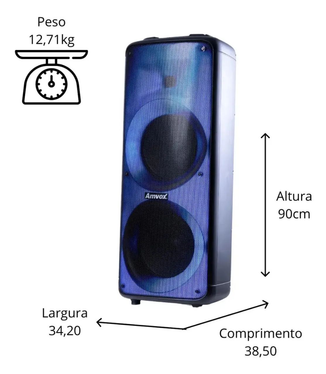 Caixa de som Amvox aca 2000 - Foto 2