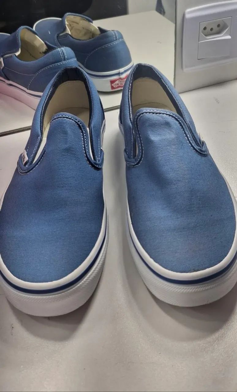 Tênis Vans Slip-On Navy Azul  - Foto 4