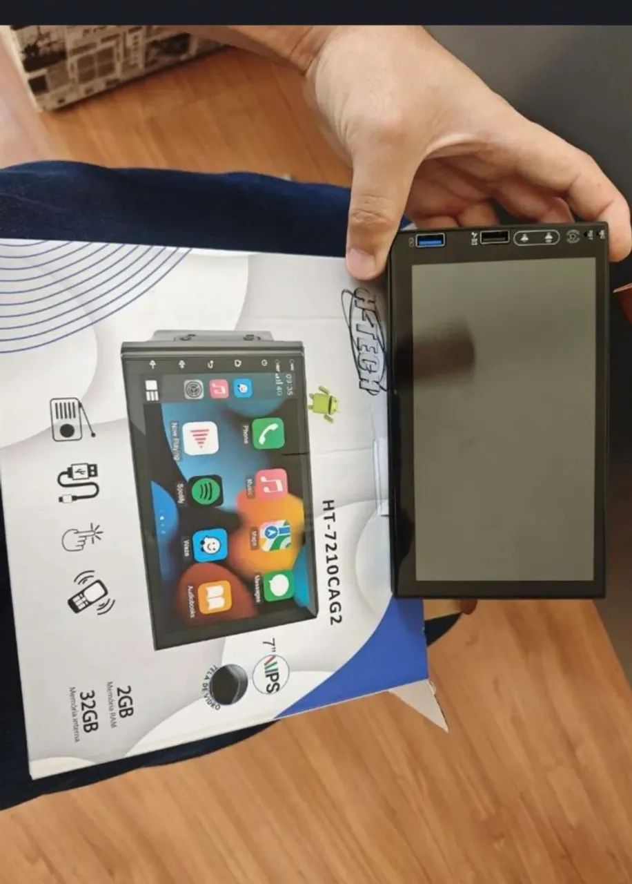 Central Multimídia Android 7" H-Tech HT-7210CA - CarPlay e Android Auto Sem Fio - Foto 2
