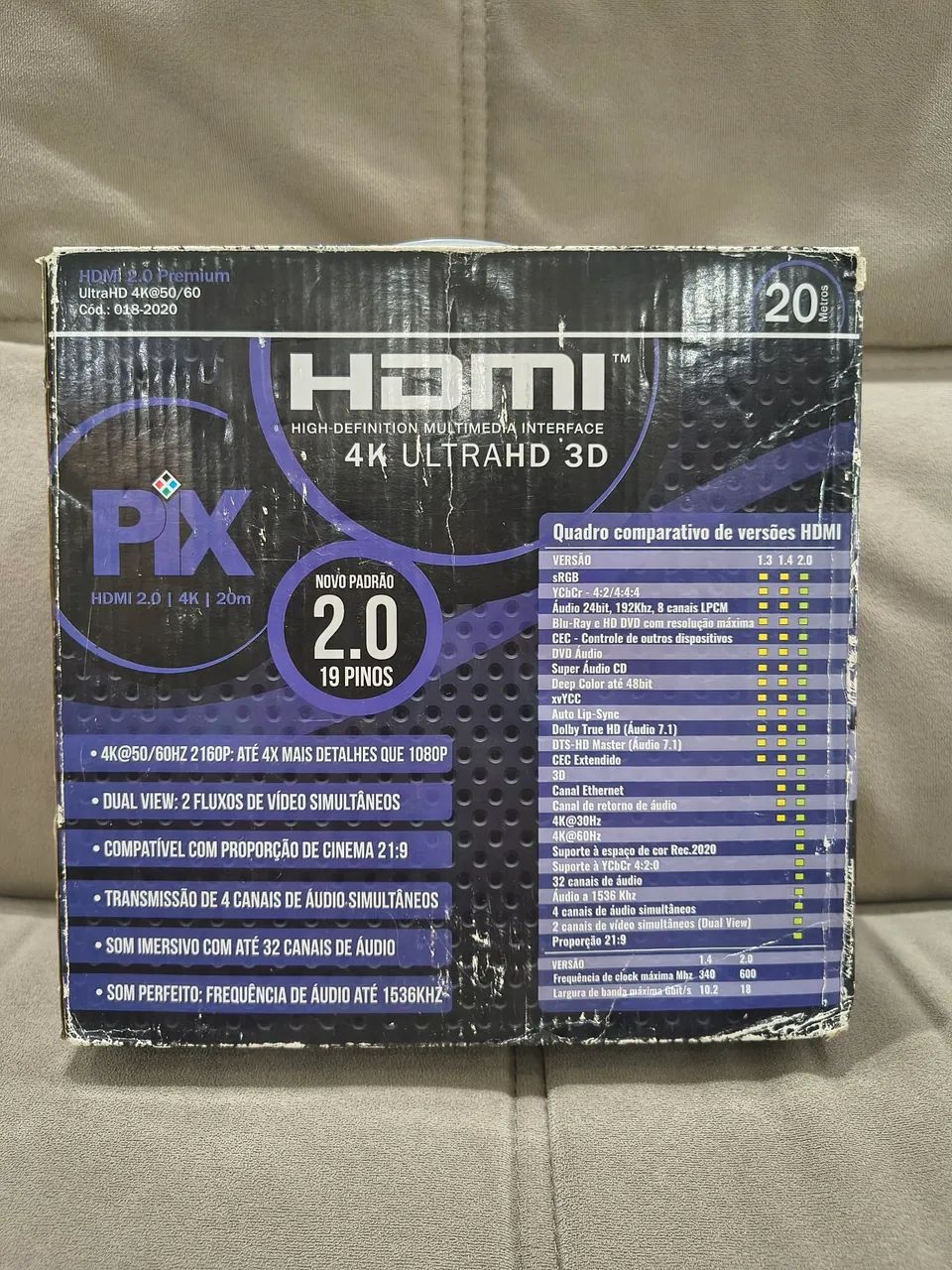 20 metros de cabo HDMI 4K UltraHD 3D PIX  - Foto 2
