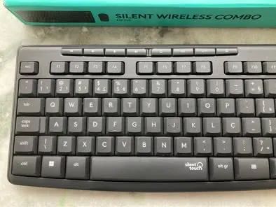 Kit Teclado e mouse loggi silencioso silent wireless combo mk295 funcionando perfeitamente - Foto 2
