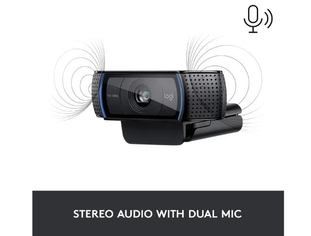 Webcam Logitech C920 Full HD 1080p Preta - Foto 2