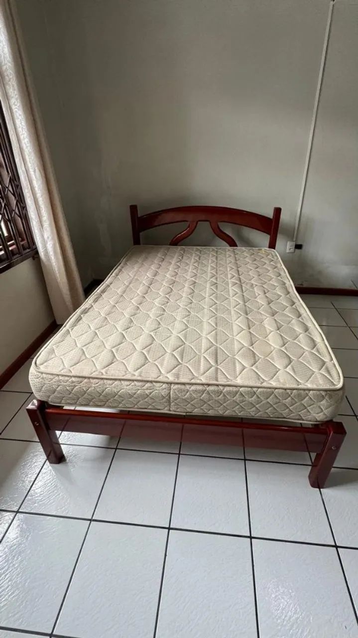 Cama madeira + colchão  - Foto 3
