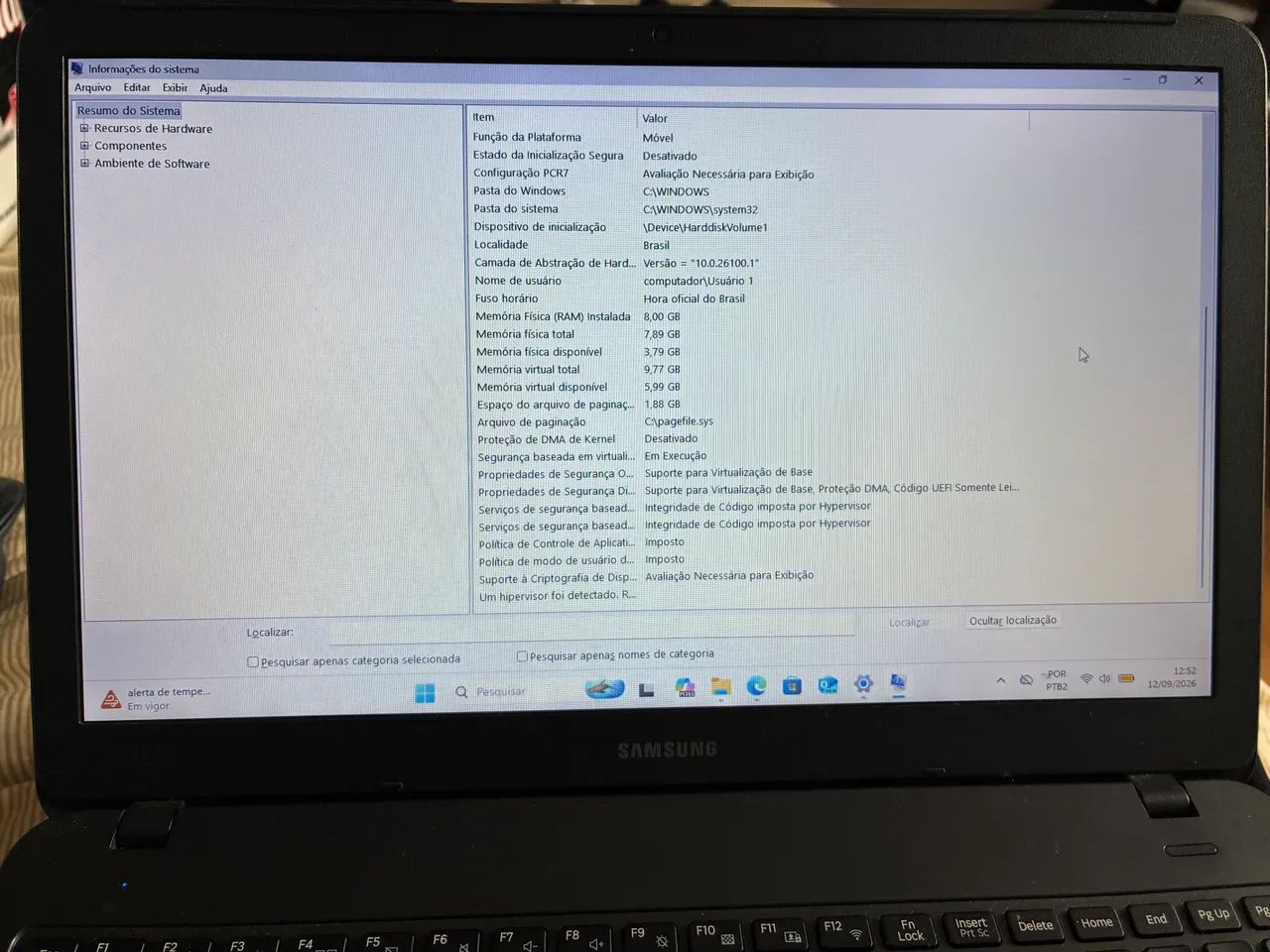 Laptop Samsung notebook i5 8gB COM nota fiscal - Foto 2