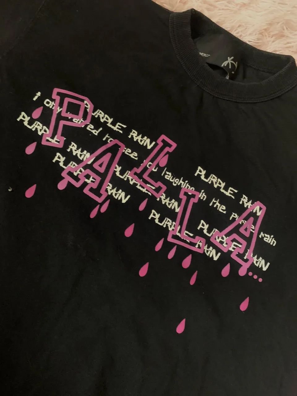 camisa palla ?purple rain? preta