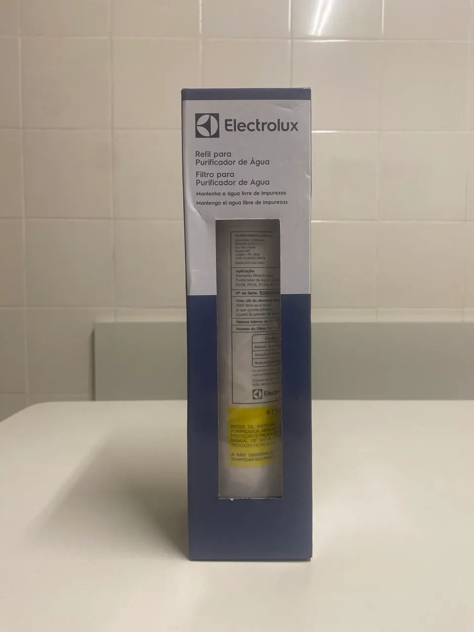 Filtro Electrolux Purificador Efficient Painel Digital Branco + Refil Original Novo - Foto 2