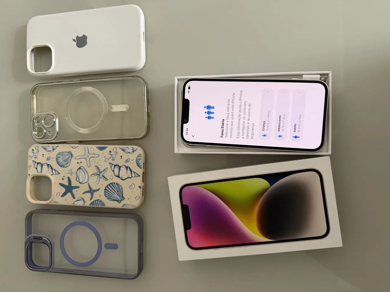 IPhone 14 128GB - Branco Impecável  - Foto 2
