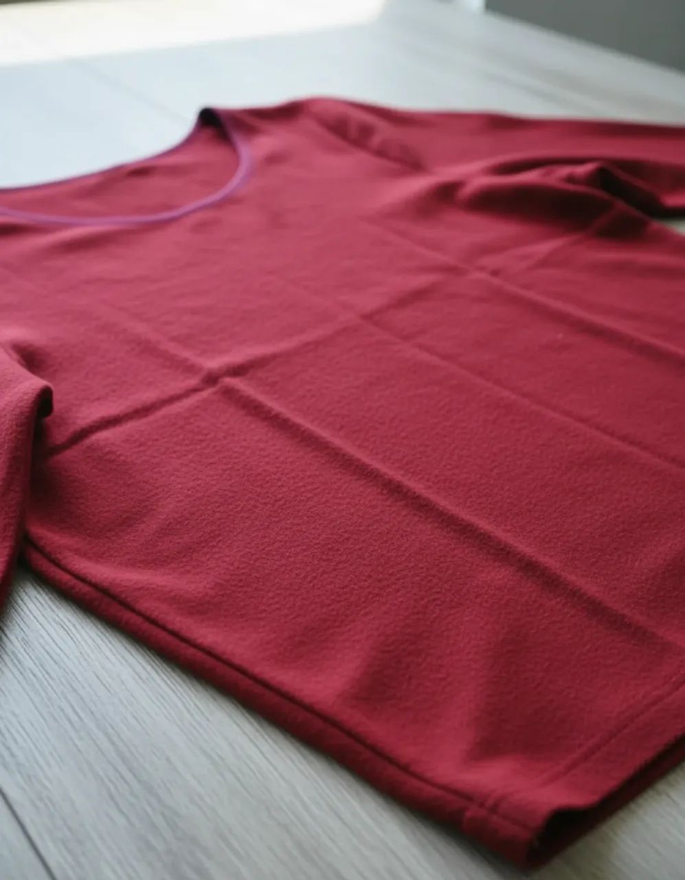 Blusa Vermelha Clássica Manga Longa - Foto 5