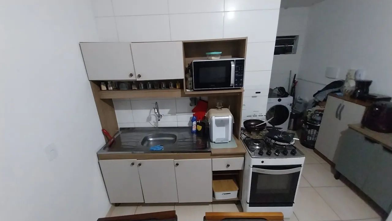 Armário de cozinha com Pia Inox