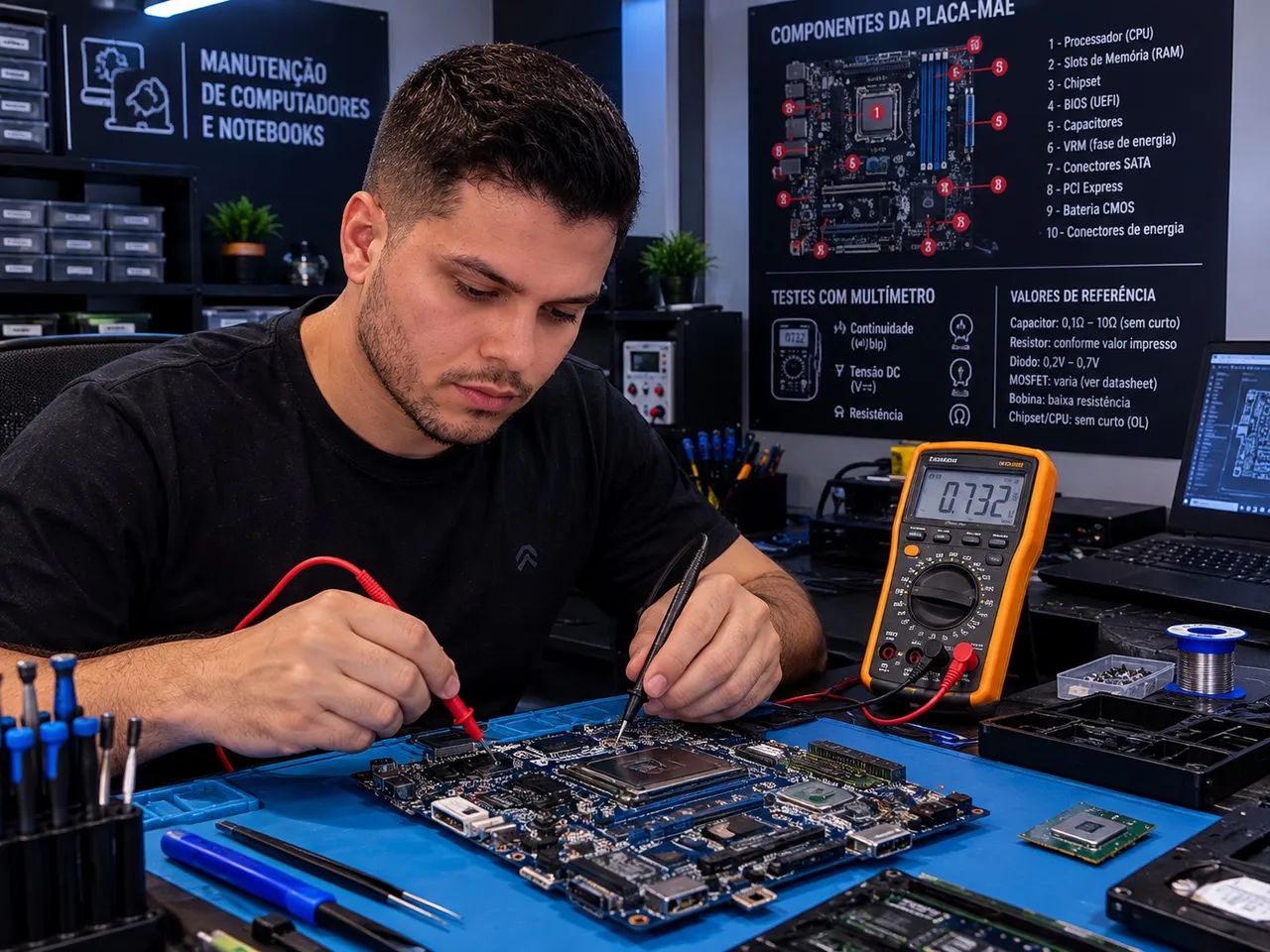 Serviço de manutenção e reparo em computadores e notebook 