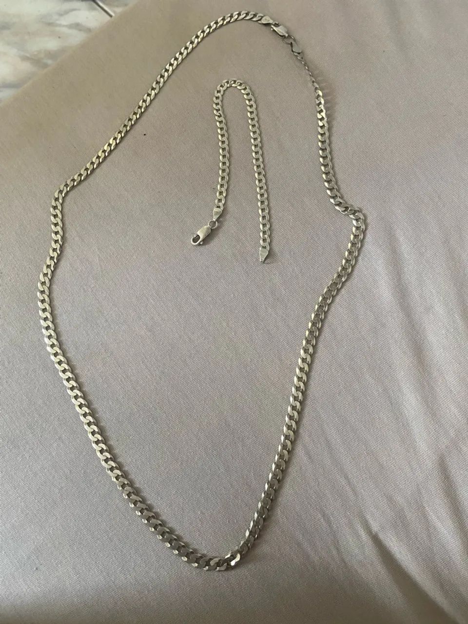 Corrente e pulseira de prata  - Foto 2